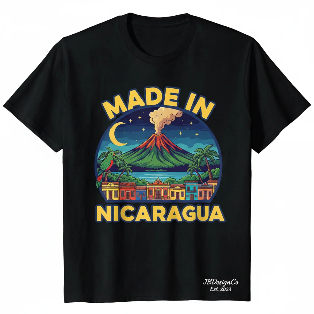 Camiseta Esencial Hecha en Nicaragua - Ultra Suave y Cómoda