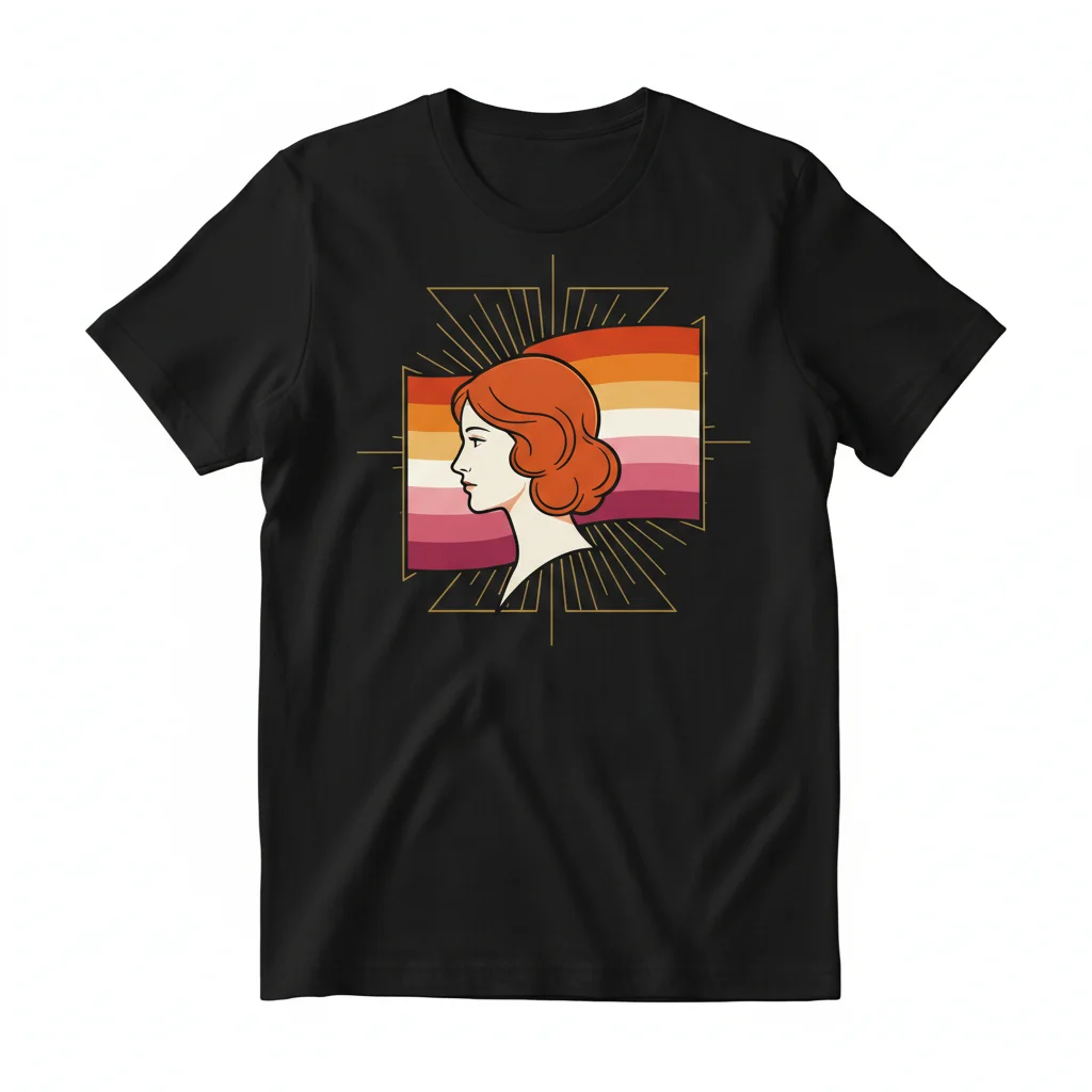Celebrate Identity: Madeleine Eparvier + Lesbian Flag Essential T-Shirt