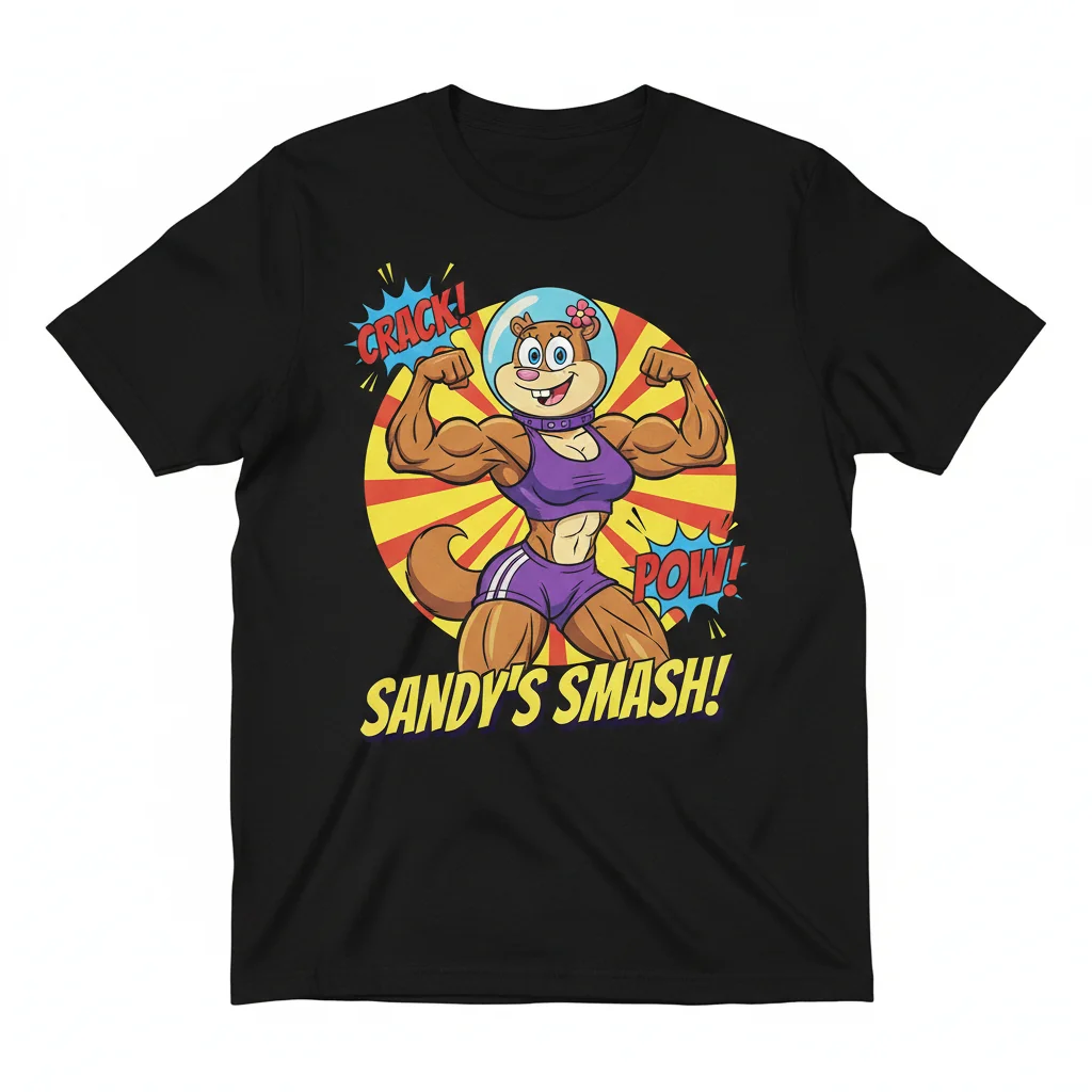 Durable Sandy Cheeks Muscle Essential T-Shirt – Mademark x SpongeBob SquarePants