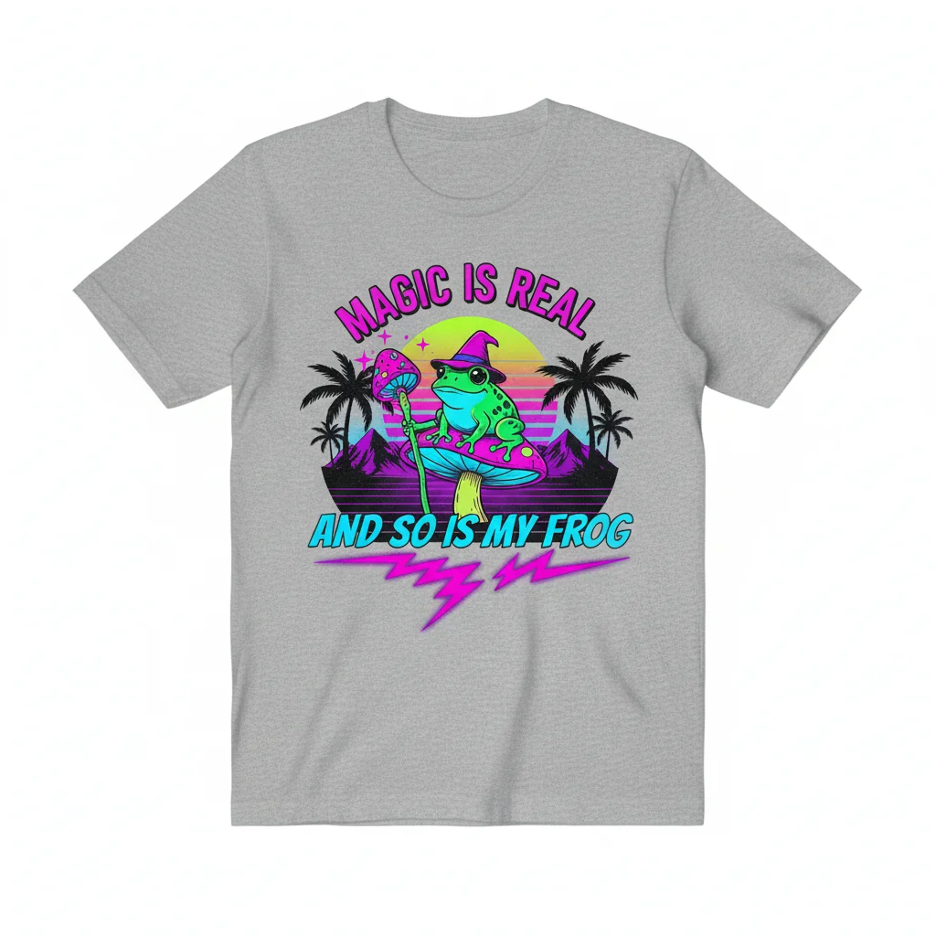 Unisex "Magic is Real and So is My Frog" Essential T-Shirt - Pre-Shrunk & Fade-Resistant