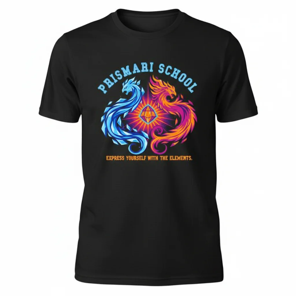 Strixhaven Prismari School Motto T-Shirt – Durable, Vibrant & Perfect Fit