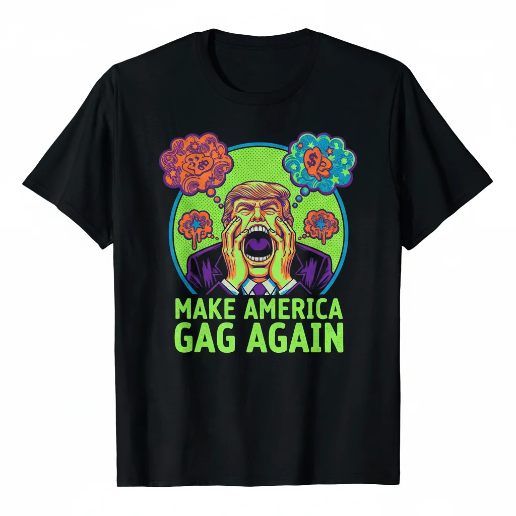 Anti-Trump Slogan T-Shirt: 'Make America Gag Again' Essential Tee