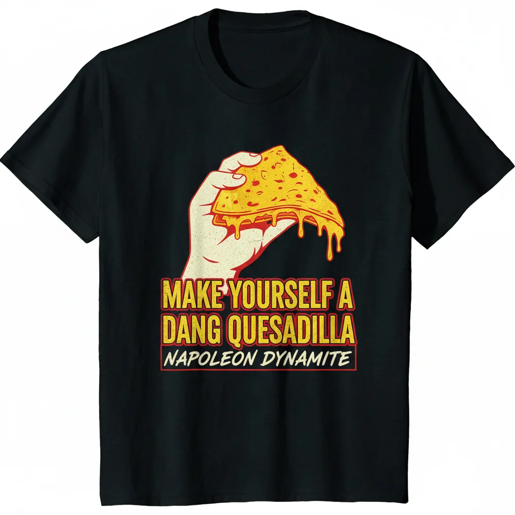 Napoleon Dynamite "Make Yourself A Dang Quesadilla" Premium Unisex T-Shirt – Built to Last
