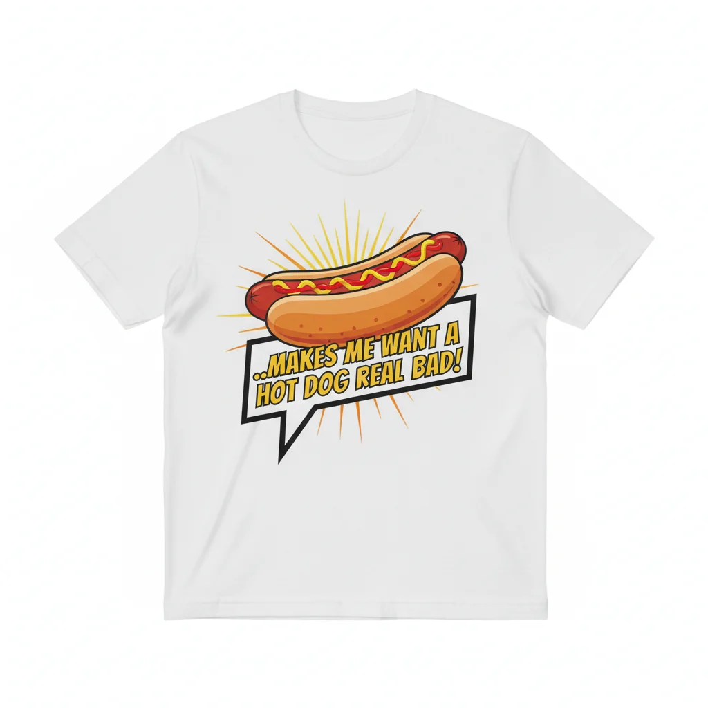 "...Makes Me Want A Hot Dog Real Bad!" — Your New Favorite Statement Tee