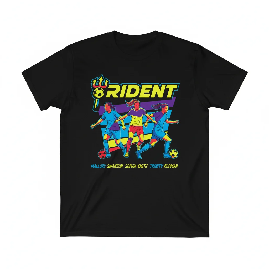 Mallory Swanson, Sophia Smith, Trinity Rodman 'The Trident' Signature Shirt - USWNT Soccer Tee