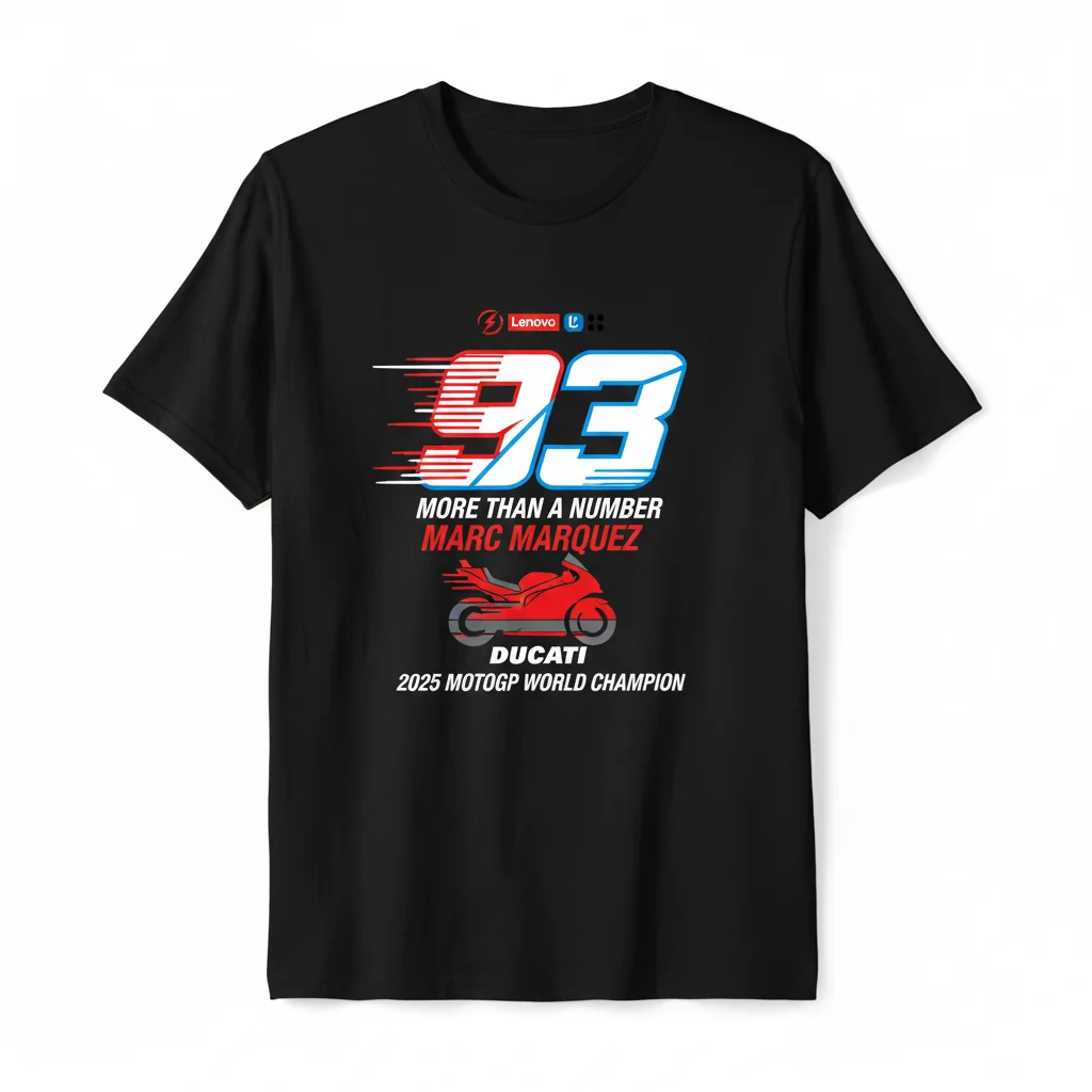 Camiseta Marc Marquez Ducati Campeón Mundial 2025 – Más Que Un Número