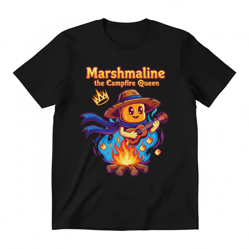 Marshmaline the Campfire Queen Essential T-Shirt – Durable, Pre-Shrunk Comfort