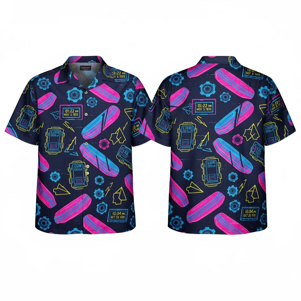 BTTF Marty McFly Retro Hawaiian Shirt
