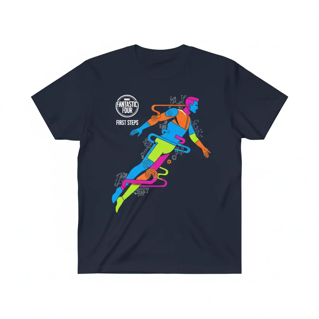 Fantastic Four Reed Richards First Steps Premium Unisex T-Shirt – Official Marvel Apparel