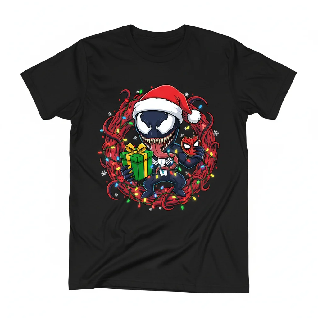Ultimate Marvel Venom Spider-Man Christmas Tee: Vibrant, Durable & Ultra-Comfortable