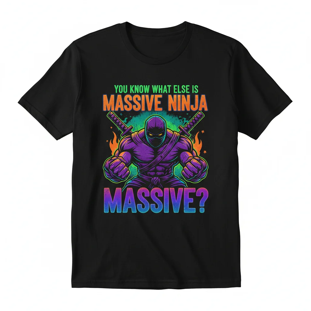 Massive Ninja Funny Meme T-Shirt | Premium Cotton Graphic Tee