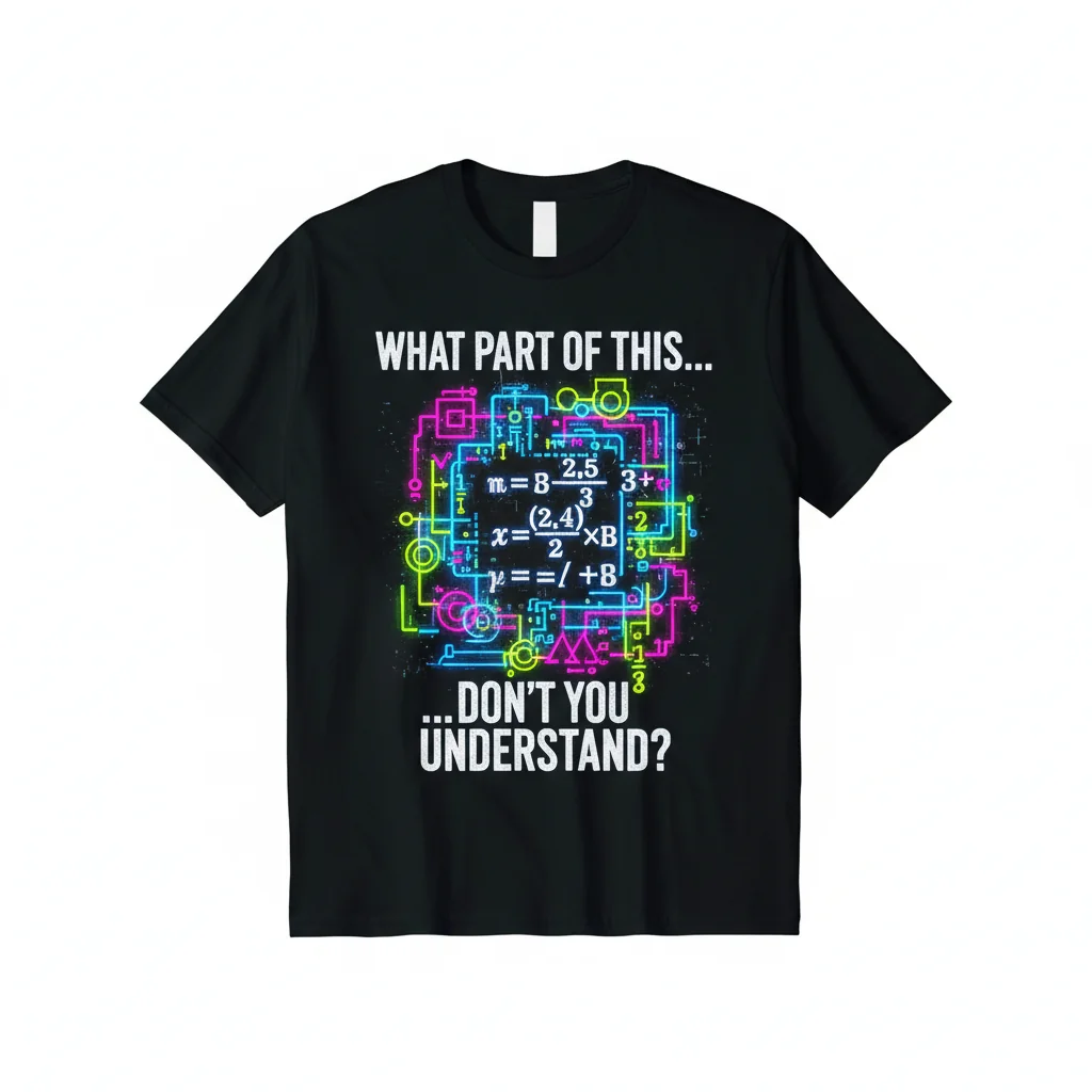 Matemática Irreverente: Camiseta Esencial con Ecuaciones y Humor Duradero