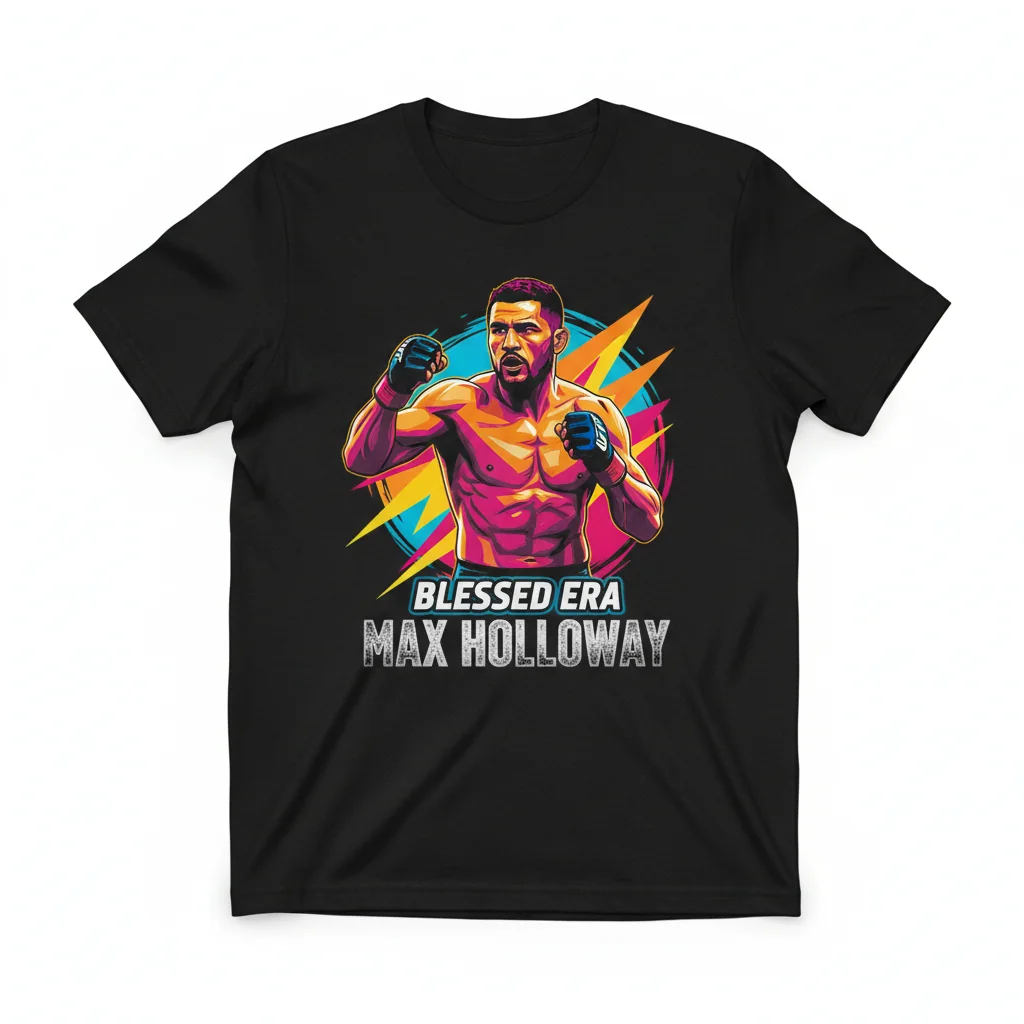Max Holloway "Blessed" UFC Fighter Essential T-Shirt