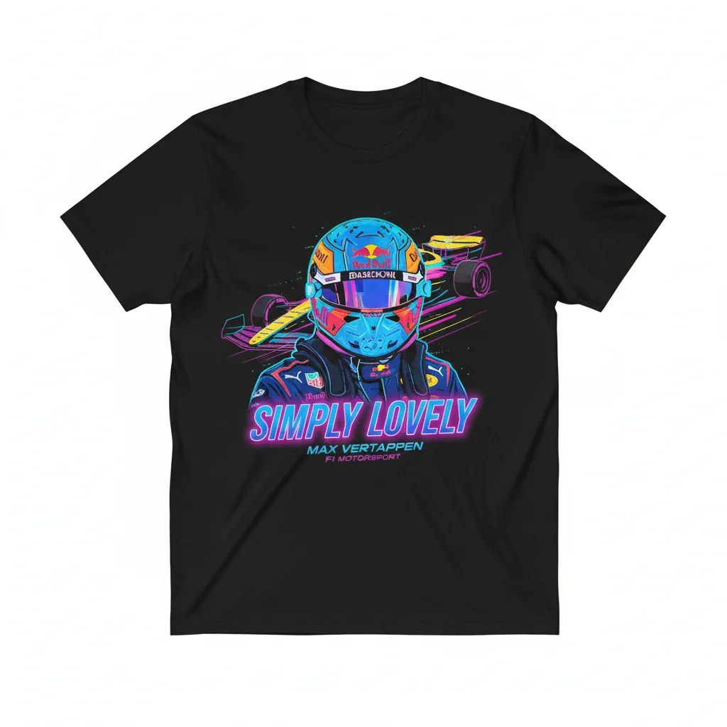 Max Verstappen Simply Lovely F1 Motorsport T-Shirt – Premium Fan Apparel 1 Max Verstappen Simply Lovely F1 Motorsport T-Shirt – Premium Fan Apparel