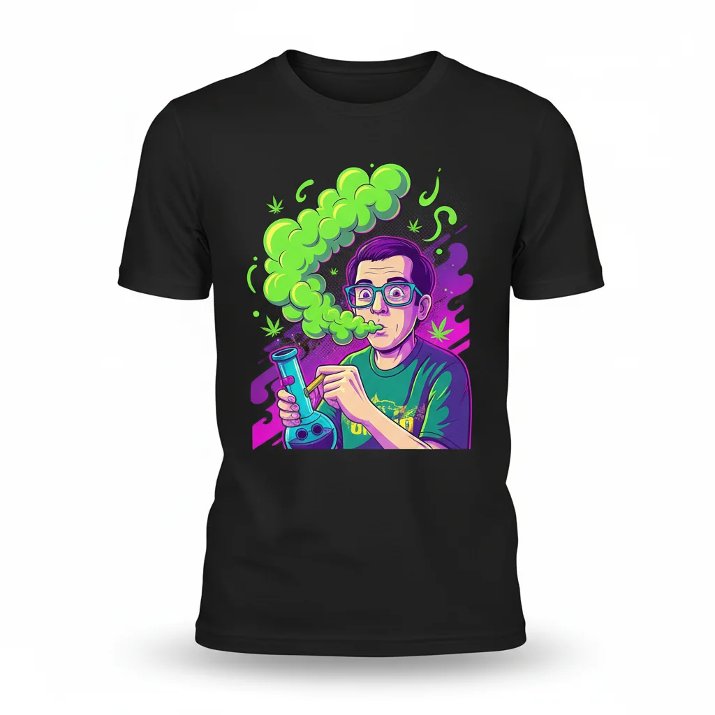 McLovin Smoking Weed Essential T-Shirt - Premium Cotton Graphic Tee