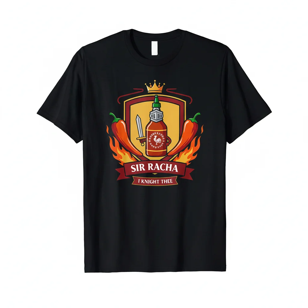 Sir Racha Knight Tee: Medieval Flavor, Modern Streetwear