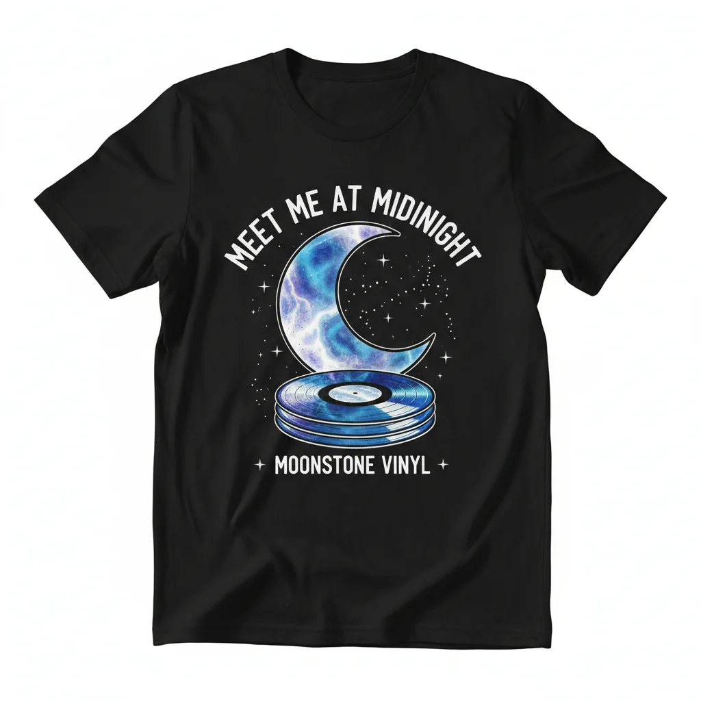 Meet Me At Midnight Vinyl - Moonstone Essential T-Shirt | Premium 100% Cotton Tee