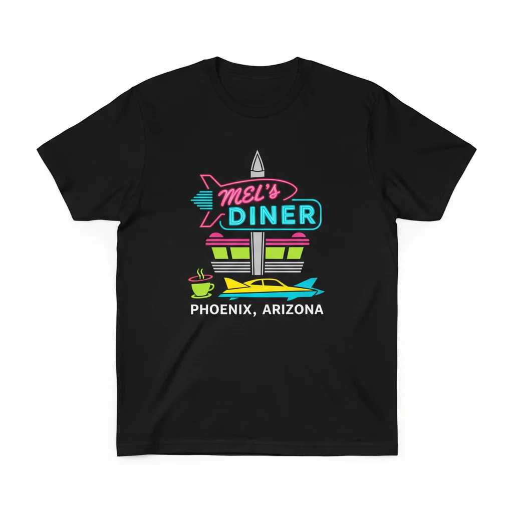 Embrace Nostalgia: Mel's Diner 'Where Everybody Knows Your Name' T-Shirt