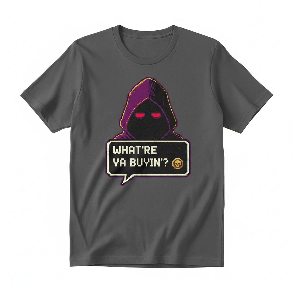 RE4 Merchant "What're Ya Buyin'" Graphic Tee