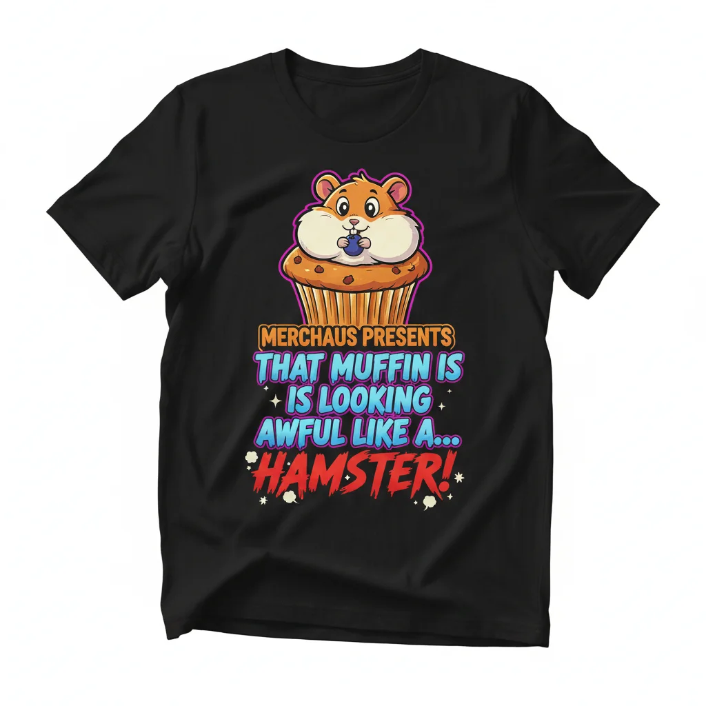 Funny Hamster Muffin Meme T-Shirt - Essential Cotton Tee for Men & Women