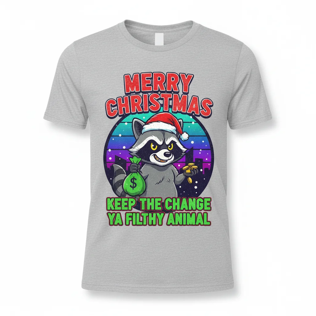 Merry Christmas - Keep the Change Ya Filthy Animal Active T-Shirt: Unmatched Durability & Comfort