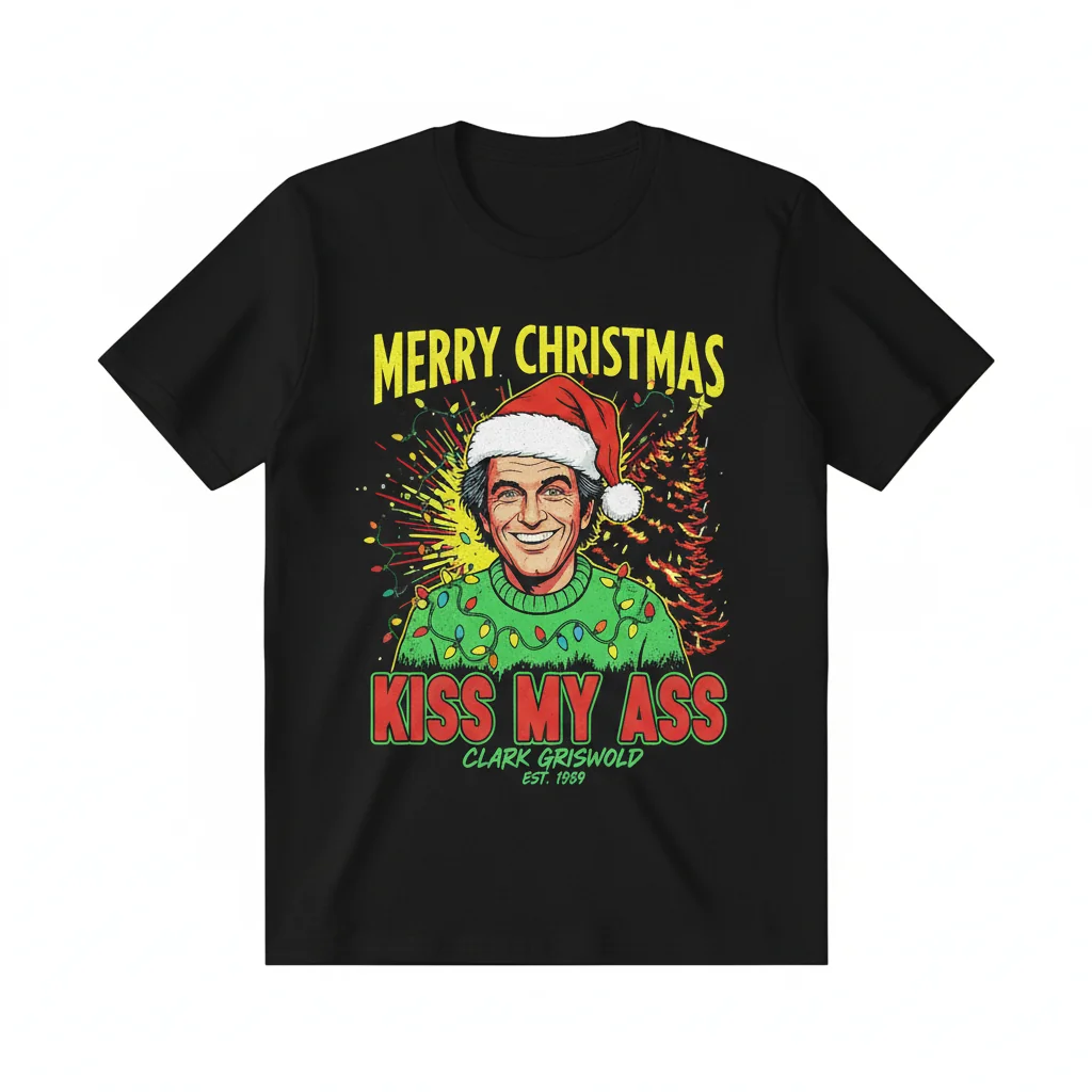Premium 'Kiss My Ass Clark Griswold' Holiday Sweater - Ultra-Durable & Fade-Resistant