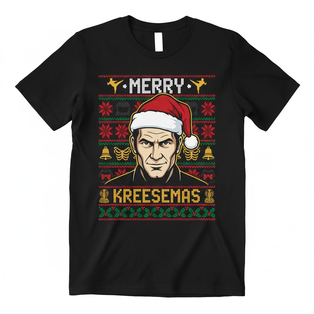Cobra Kai 'Merry Kreesemas' Ugly Xmas Sweater Tee