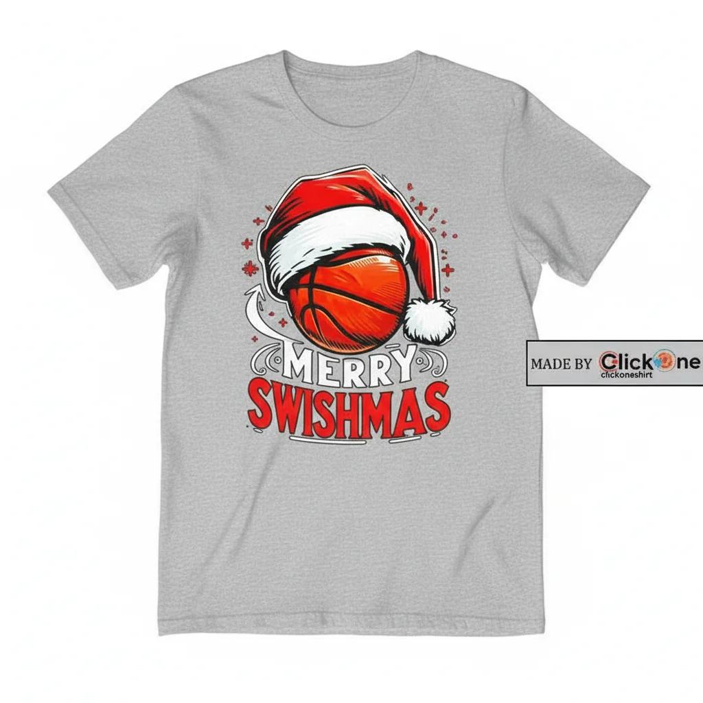 Swishmas Ball & Santa Hat Tee