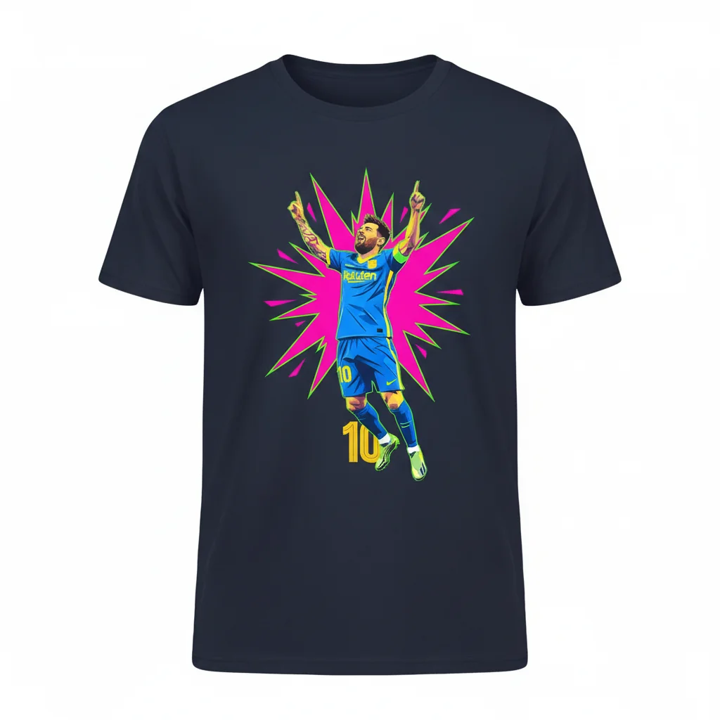 Camiseta Esencial 'Celebración Messi': Durabilidad y Estilo