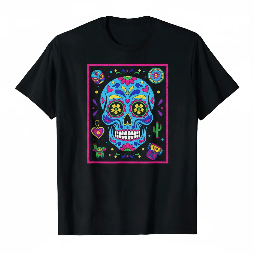 Camiseta Esencial "Curiosidades Mexicanas" - 100% Algodón, Ajuste Minorista
