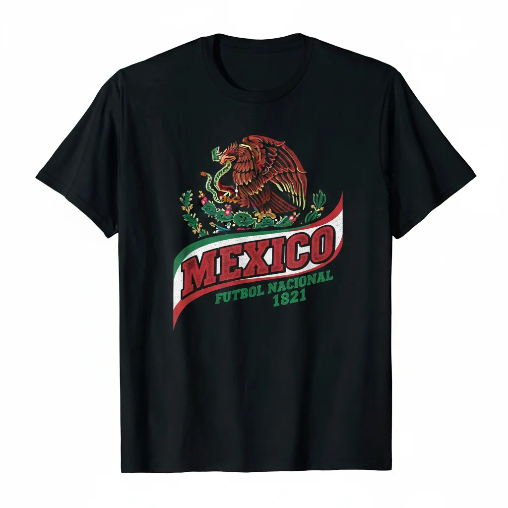 Mexico National Team Soccer T-Shirt | Mexican Flag Futbol Fan Apparel