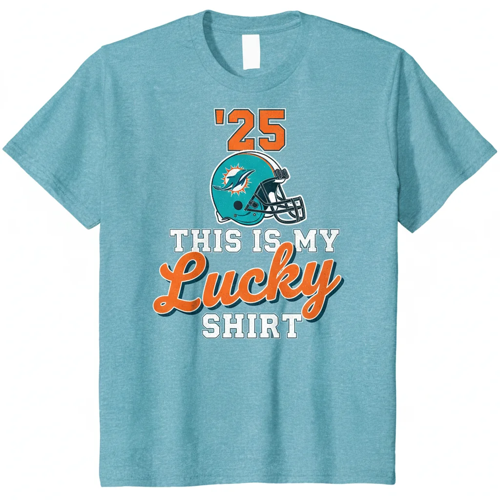 Miami Dolphins 'This Is My Lucky Shirt' - Unisex Fan Tee