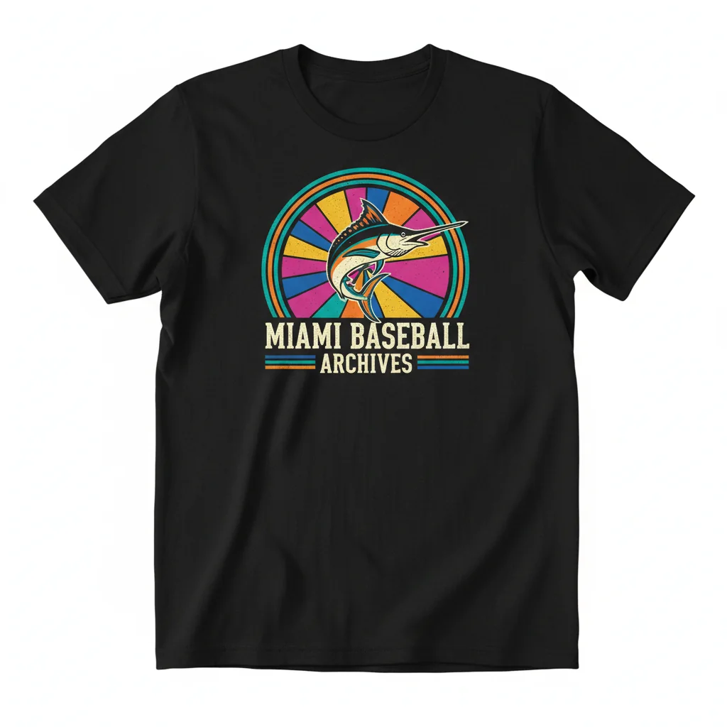 Miami Marlins Archives Vintage T-Shirt | Retro Fan Apparel