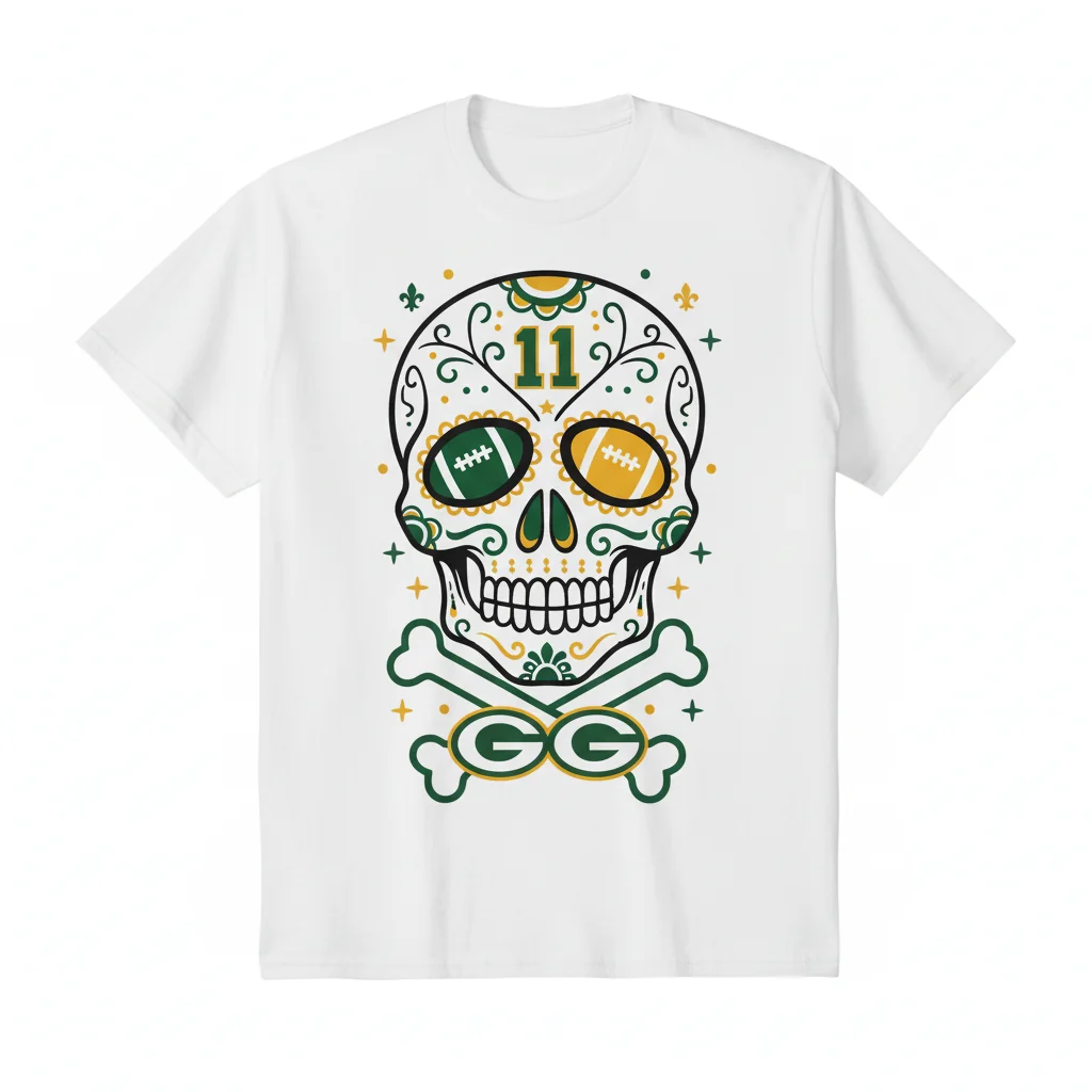 Micah Parsons Packers Sugar Skull Tee