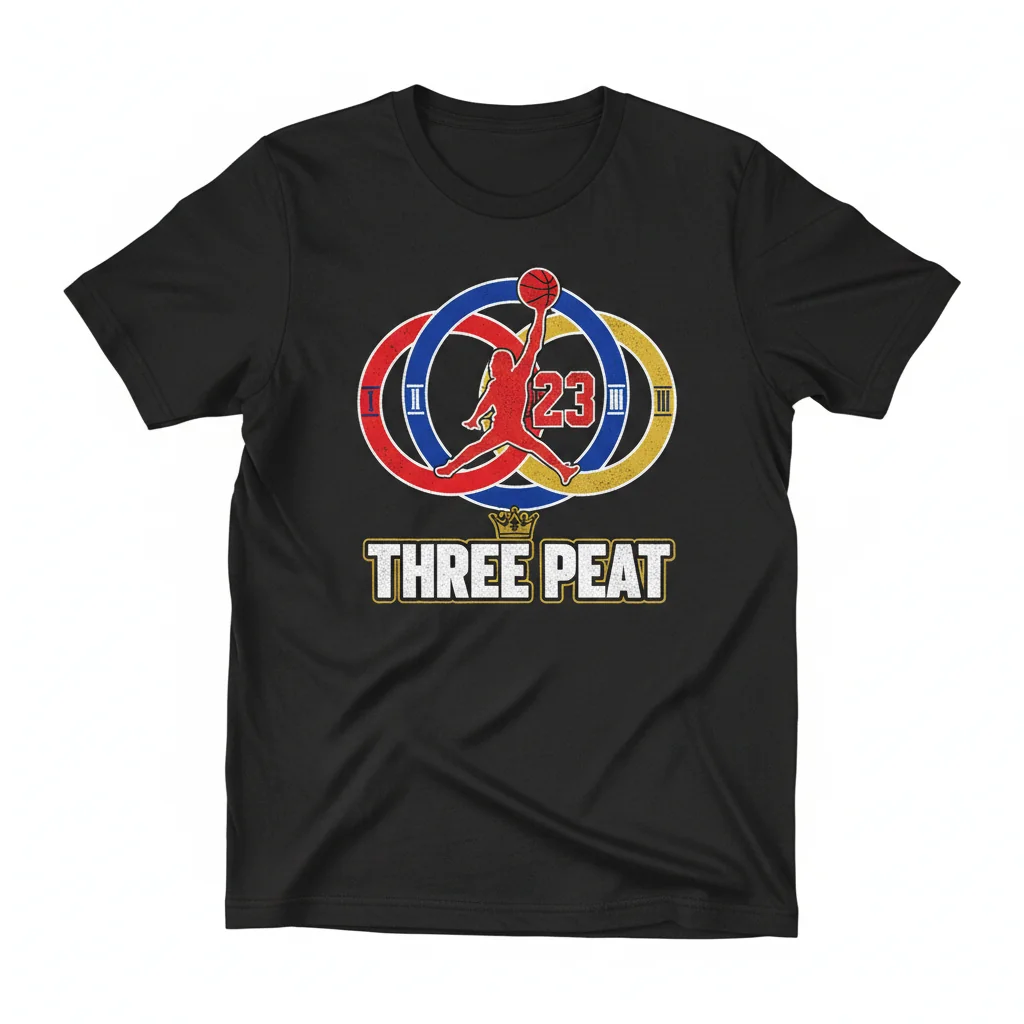 Legacy 'Three Peat' Tee | Michael Jordan Inspired Original Artwork