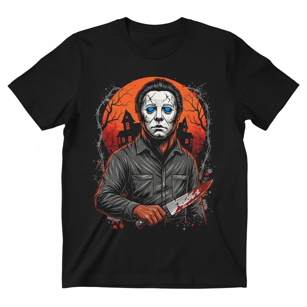 Michael Myers Dog Essential Tee - Horror Pet Lover T-Shirt