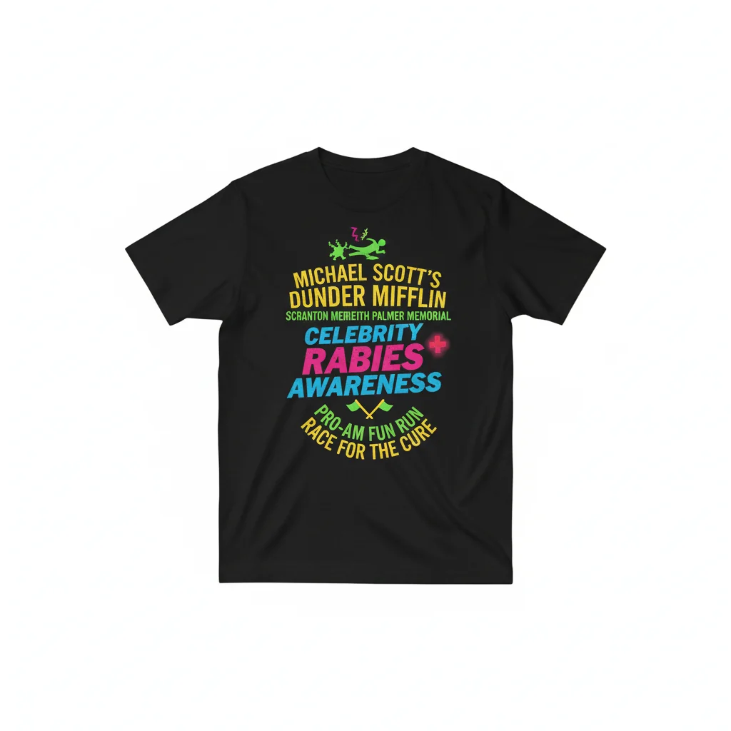 Dunder Mifflin Scranton Fun Run Race For The Cure Commemorative Tee