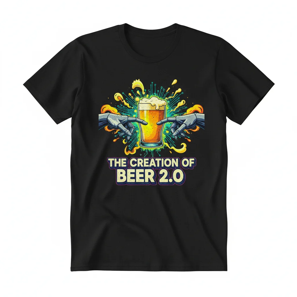 Michelangelo Beer Creation T-Shirt: Unmatched Durability & Perfect Fit