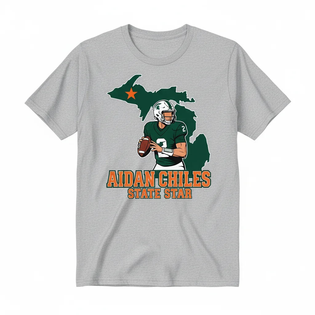 Aidan Chiles State Star: Michigan State Football Legacy Tee
