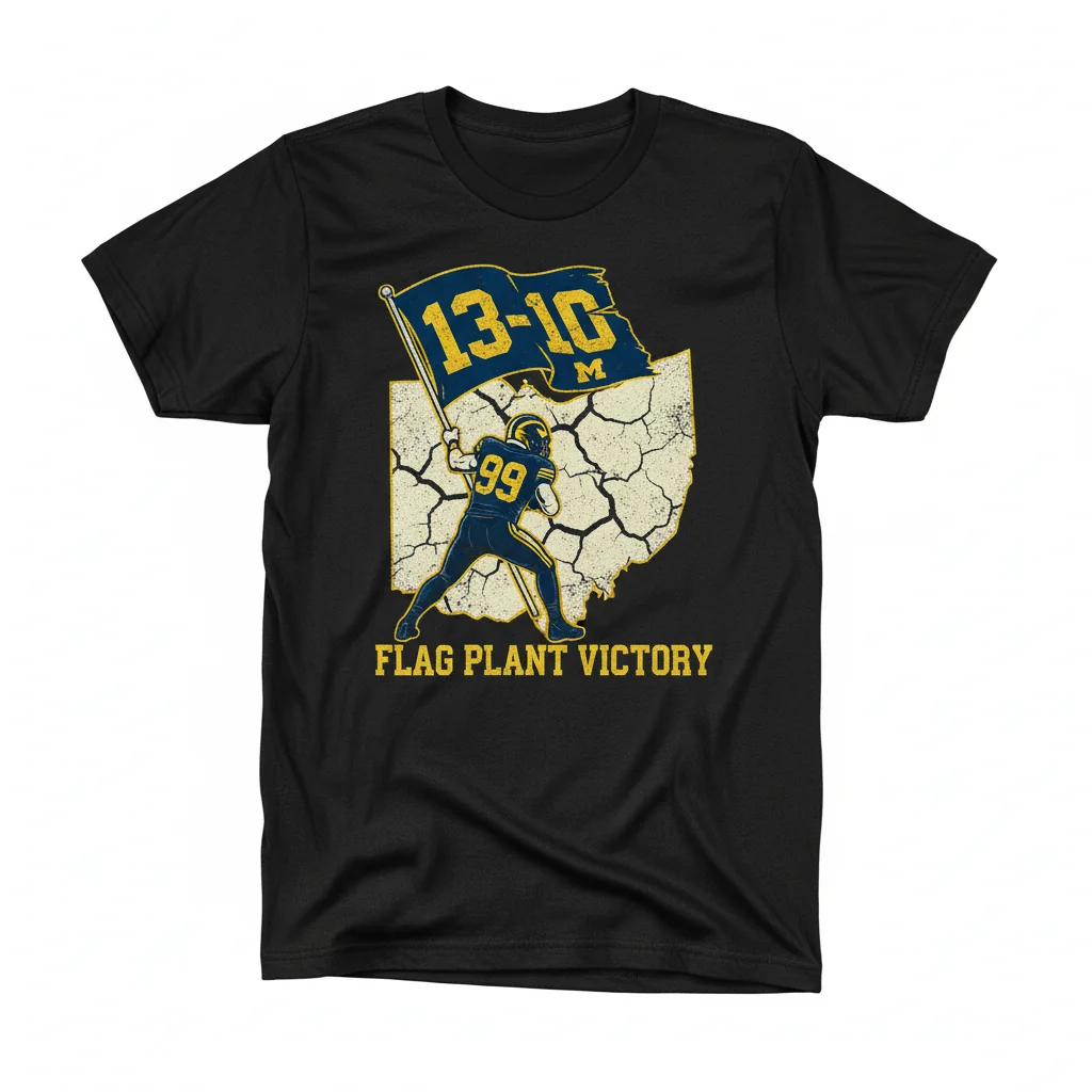 Wolverines Flag Plant Tee: Victory '23 Drop
