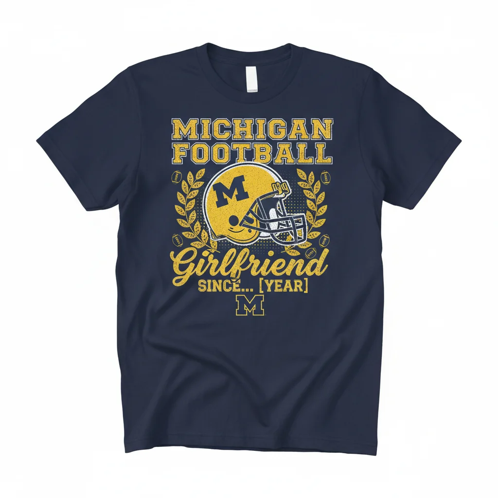 Wolverines Football Girlfriend Tee | Original Artwork & Buttery Soft Comfort