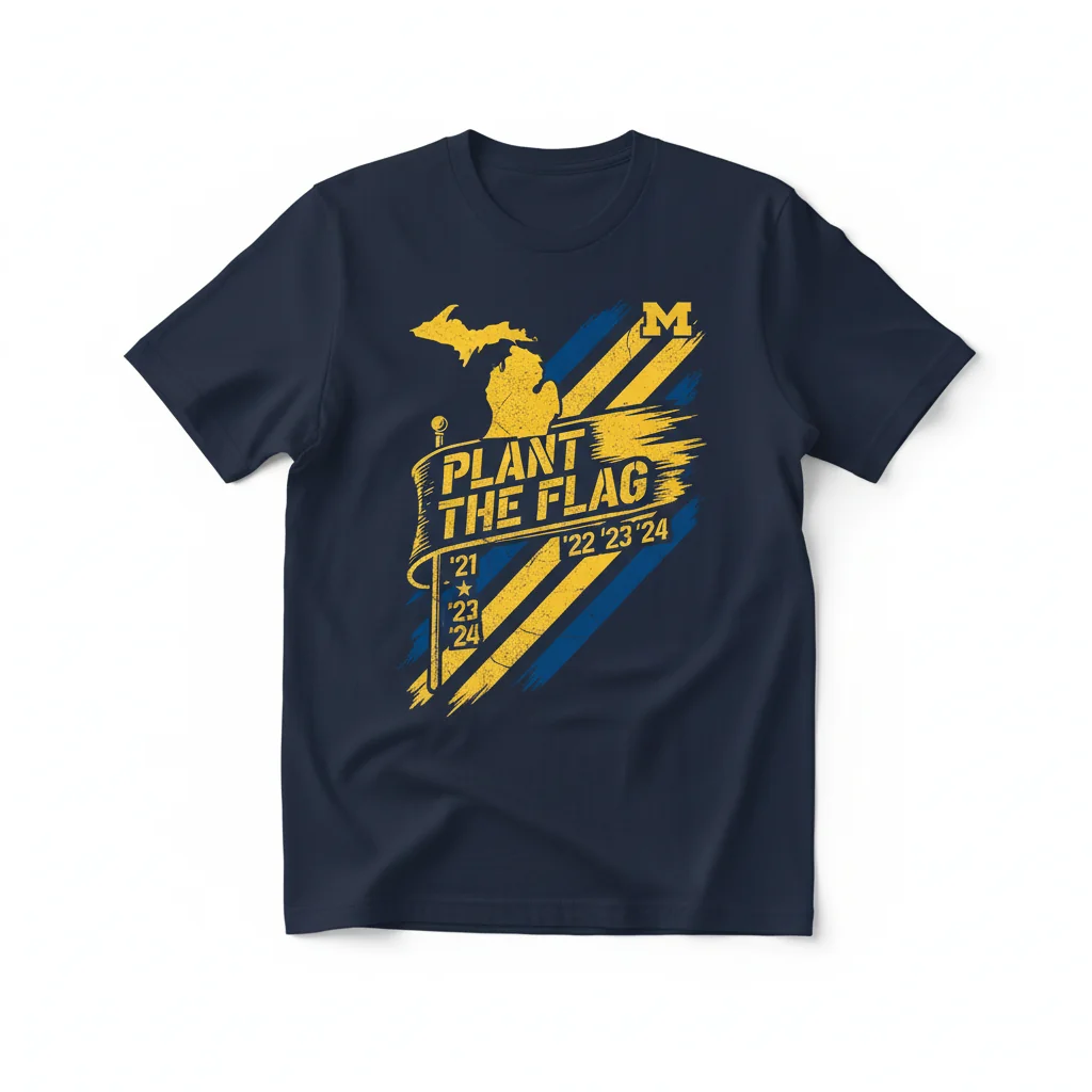 Wolverines' Triumph: Plant the Flag Legacy Tee
