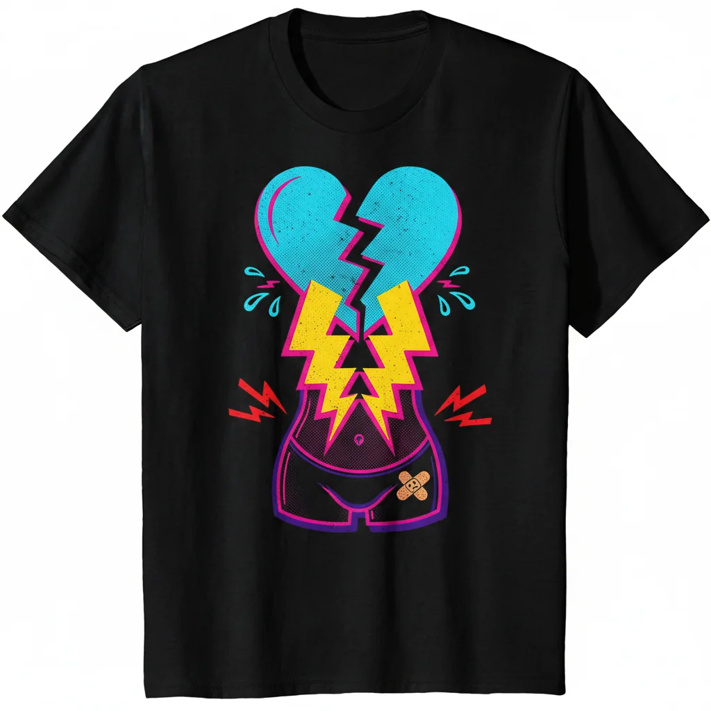 Love Hurts Graphic Crop Top | Women's Midriff T-Shirt