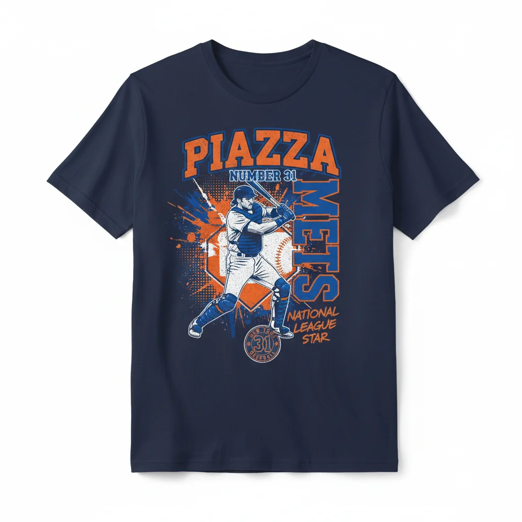 Mike Piazza 31 New York Mets National League Star Moment T-Shirt