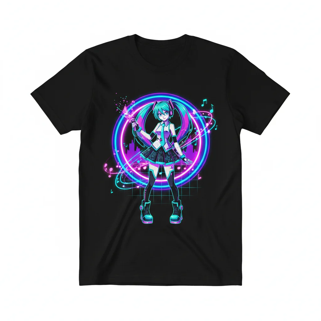 "Miku Amy" Graphic Tee | Premium Ring-Spun Cotton Anime T-Shirt