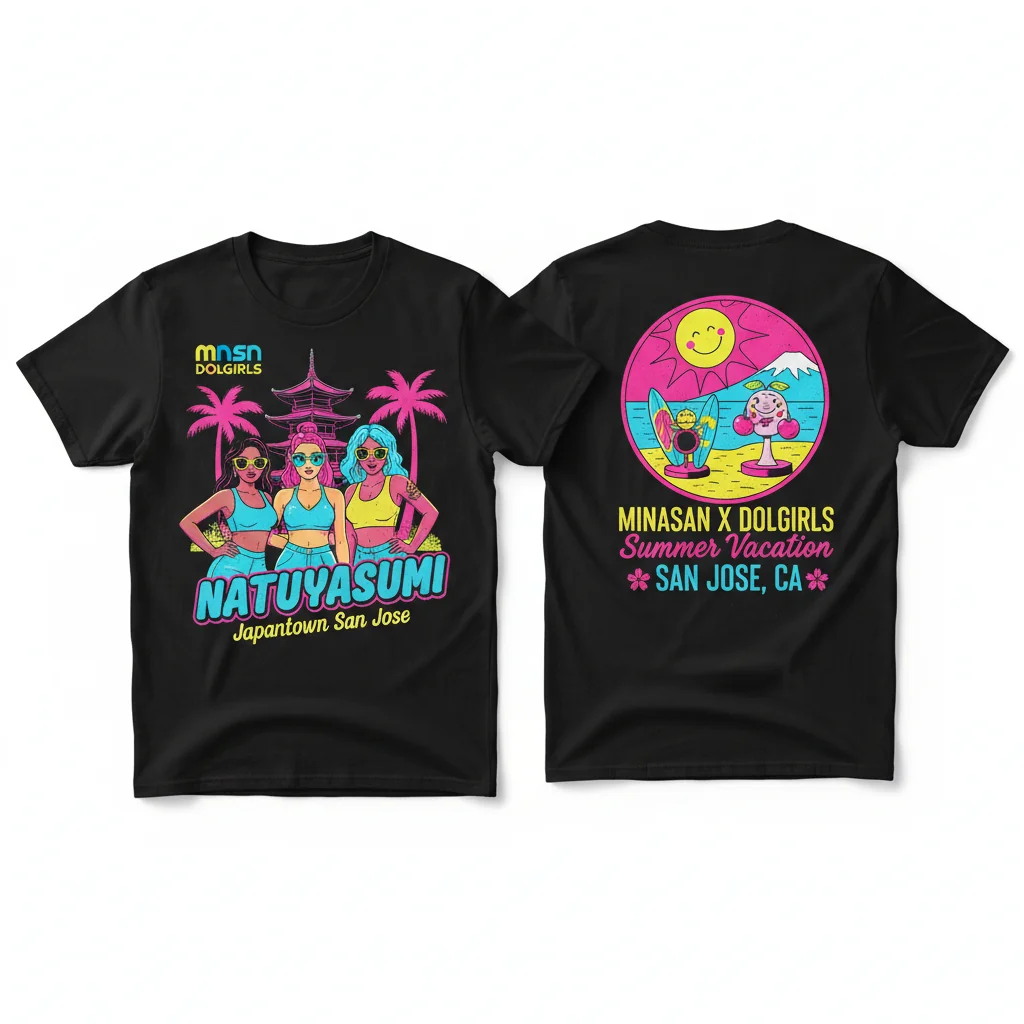 Minasan x Dolgirls 'Natsuyasumi' 2-Sided Tee | Japantown SJ Exclusive