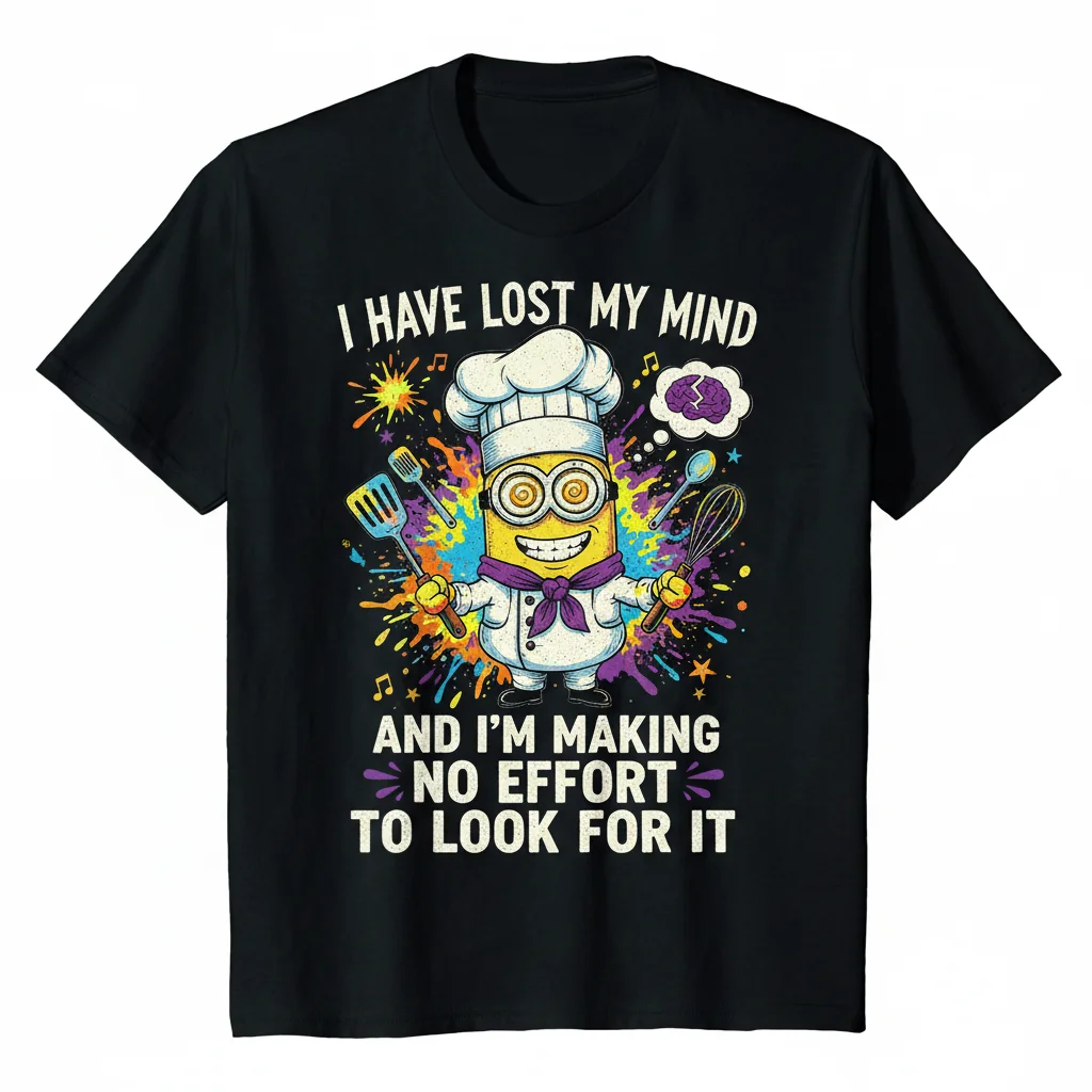 Minions Chef 'Lost My Mind' T-Shirt | Funny & Durable Graphic Tee