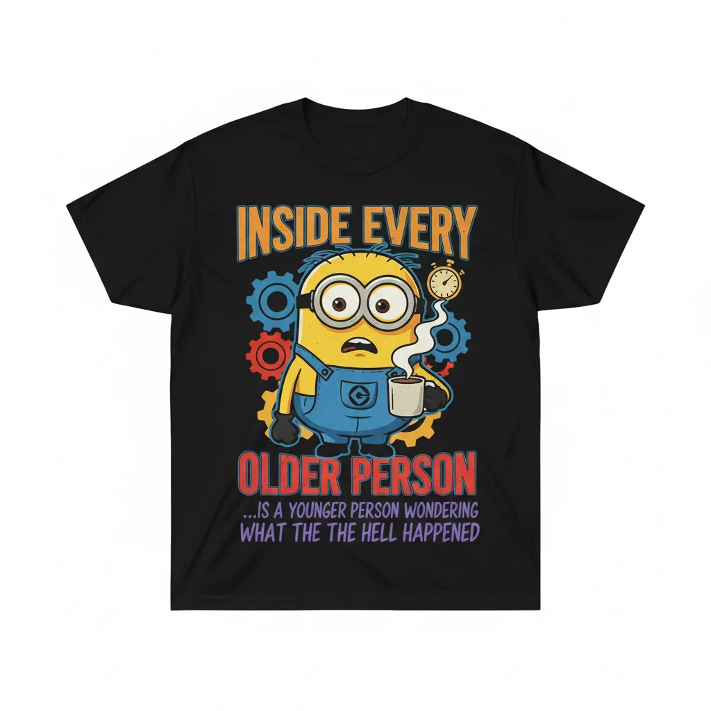 Funny Minions "What The Hell Happened" Quote T-Shirt | Premium Comfort & Fit