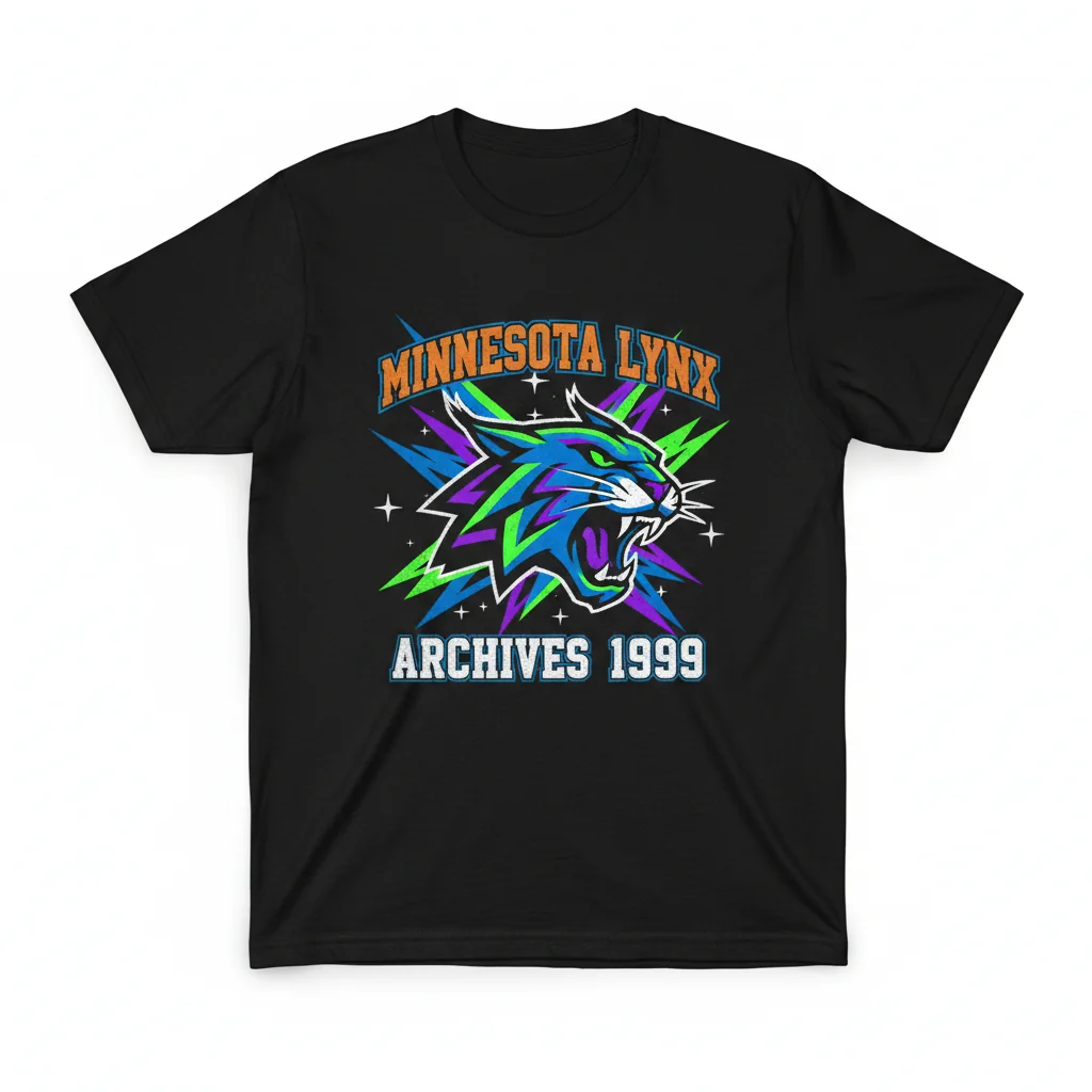 Minnesota Lynx Archives T-Shirt | Retro WNBA Fan Graphic Tee