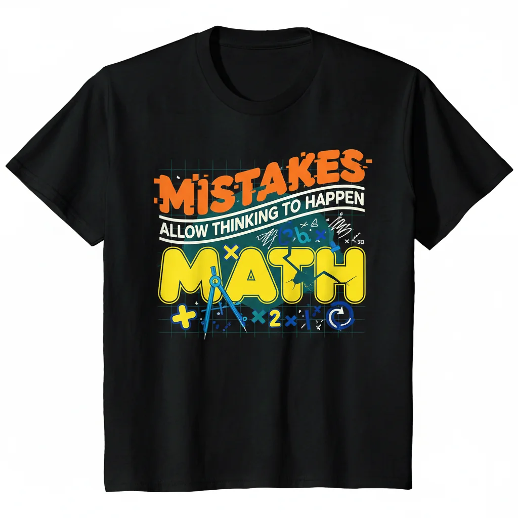 MATH. Embrace Mistakes. Own Your Flow. Tee.